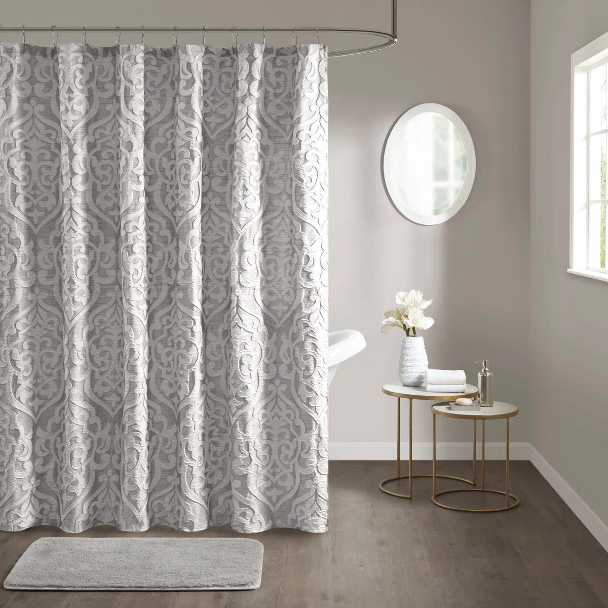 Odette Jacquard Single Shower Curtain