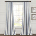 Cotton Blend Semi Sheer Curtain Pair (Set of 2)