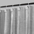 8-Gauge, 72" x 72" Large Metal Grommets Weighed Magnetic Hem PEVA Shower Liner in Clear
