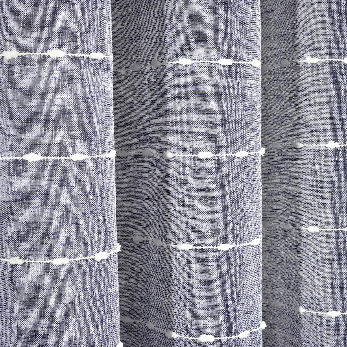 Lush Decor Farmhouse Textured Grommet Sheer Single Curtain Panel