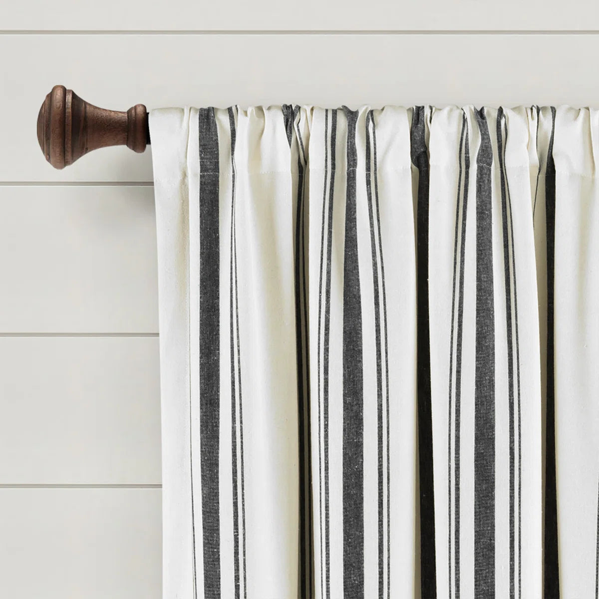Cotton Blend Semi Sheer Curtain Pair (Set of 2)