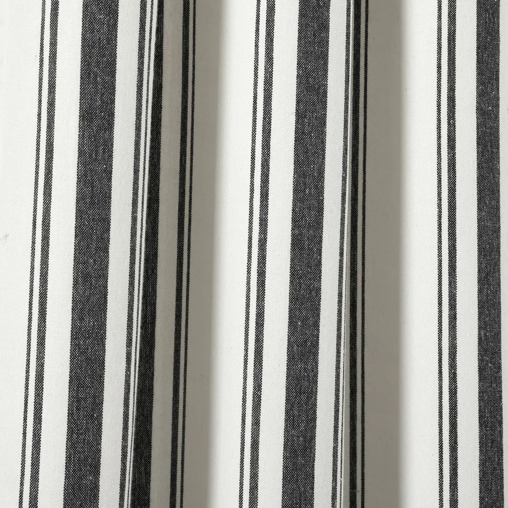 Cotton Blend Semi Sheer Curtain Pair (Set of 2)